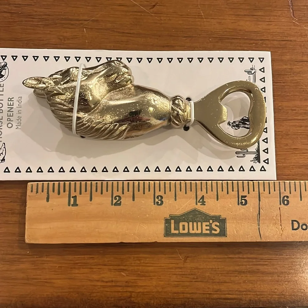 Horse Head Bottle Opener Brass new Equestrian